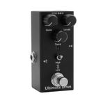 kosingna EF-02 Elektro Gitar Efekt Pedalı Portatif Gitar Efektör Mini Tekli Gerçek Bypass'lı Elektro Gitar Efekt Pedalı - Ultimate Drive (Siyah)