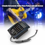 kosingna Elektrik Kutusu Gitar Pickup 5 Bantları Ekolayzer Sistemi Tuner Piezo LCD Ekran