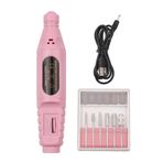 kosingna Elektrikli Tırnak Matkabı Cila Seti 20000 RPM USB 500mAh Tırnak Matkabı Kalemi Manikür Pedikür Makinesi 6 Matkap Ucu ile Ev Salon Kullanımı İçin