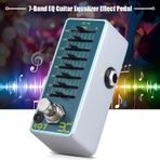 kosingna EX EQ7 Gitar Ekolayzer Efekt Pedalı 7 Bantlı EQ Tam Metal Kabuk True Bypass