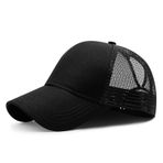 kosingna Pamuklu Şapka Spor Gorras Casquette Yüksek Topuz At Kuyruğu Ayarlanabilir Örgü Kamyoncu Beyzbol Şapkası Şapka
