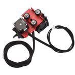 kosingna Tam Metal Titan Ekstruder 3D Yazıcı Doğrudan Beslemeli Ekstrüzyon Mekanizması 42-34 Adım Motoru Hotend Kiti 4010 Fan 0.4mm Nozul V-Yuvası Tekerleği ile Sabit Arka Panel Ender 3/Ender 3S/Ender