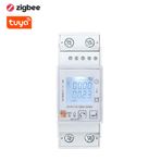 kosingna Tuya ZigBee Tek Fazlı Alı Kablosuz avuz Raylı Elektrik Sayacı Güneş Enerjisi Tüketim Ölçümü Voltaj Akım Güç Algılama Mobil Telefon APP Kontrolü Zaman Desteği