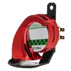 kosingna Universal Araç Motosiklet Motosiklet Kamyon Tekne 130DB Elektrikli Loud Salyangoz Havalı Korna Siren Su Geçirmez 12 V Kırmızı