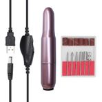 kosingna USB Güç Kaynakları El Tipi Elektrikli Taşlama Matkap Aleti Tırnak Jelatumu Çıkarma Matkabı Manikür Makinesi Hız Ayarlı Taşlama Döner Alet Takımı 6 Taşlama Başlığı ile