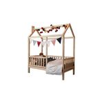 Köşk Mobilya Çatılı 120X200 Ölçüsünde Montessori Bebek & Çocuk Karyolası