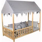 Köşk Mobilya Çatılı Montessori Yatak 90x190 - 90 x 190 cm