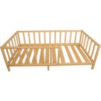 Köşk Mobilya Montessori Yatak 70x110 Çatısız Model - 70 x 110 cm - Kahverengi