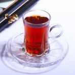 Kosova CAY-105 6'lı Cam Kulplu Çay Takımı