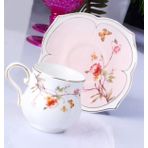 Kosova Flower Pembe Fincan Takımı