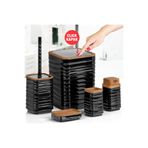 Kosova LUN-02 LUNA 5 LI BANYO SETI AHSAP SIYAH