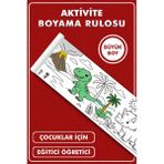 KOSS Dijital Dinozor Temalı Çocuk Boyama Kağıdı 2,5 Metre Dev Aktivite Kağıdı Eğitici Eğlenceli Çocuk Etkinliği - 1 - Beyaz