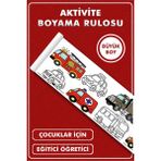 KOSS Dijital Taşıtlar Araçlar Temalı Çocuk Boyama Kağıdı 2,5 Metre Dev Aktivite Kağıdı Eğitici Eğlenceli Etkinlik - 1 - Beyaz