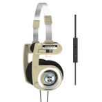 Koss Porta Pro Limited Edition Kulak İçi Kulaklık, In-Line Mikrofon, Ses Kontrolü ve Dokunmatik Uzaktan Kumanda, Retro Stil, Sert Taşıma Çantası Dahil, 3,5 mm Fişli Kablolu, Ritim Bej