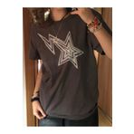 Köstebek Harajuku Fashion Fallen Star Vectorel Tişört