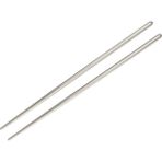 Köstebek Metal Paslanmaz Çelik Chopstick Çin Çubuğu - Gri