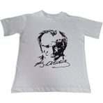 Kostüm Sarayı Atatürk Baskılı Tişört Yetişkin - Kırmızı