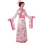 Kostüm Sarayı Japon Kimono Kostümü Yetişkin - Renkli