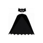 Kostümce Batman Pelerin ve Maske Seti Yetişkin - L - XL - Siyah