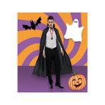 KOSTÜMCE Halloween Vampir Drakula Pelerini Siyah 125 cm