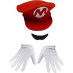 Kostümce Mario Şapka Set Çocuk