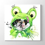 Kostümlü French Bulldog Tablosu