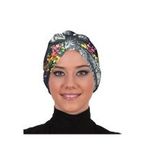 KOT FİYONKLU ÇİÇEK DESENLİ HAZIR TÜRBAN TESETTÜR BONE