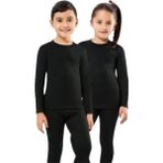 Kota 2005 Kız Çocuk Termal Üst 11 - 12 Yaş İçin %60 Polyester %35 Viskon %5 Elastan Rahatlık - Siyah
