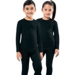 Kota Unisex Çocuk Siyah Termal Body MKT2005 Pamuklu Konforlu Üst Erkek Çocuk İç Giyim - 11 - 12 Yaş