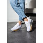 KOTAN Beyaz-platin Kadın Bağcık Detaylı Fileli Sneaker Ve Günlük Kadın Spor Ayakkabı Kadın Sneakers