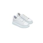 Kotan Kadın Beyaz Bağcıklı Inci Detaylı Kalın Taban Günlük Spor Sneaker Ayakkabı | Yuvarlak Burunlu | Lüks Tasarım | Rahat ve Şık | Dayanıklı | Uzun Süre Şeklini Korur | 38