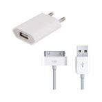 Kotenartt Tiger iPhone Uyumlu 4/4s Araç Şarj Aleti + Kablo Set Çift USB Girişli 2.0A