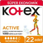 Kotex Active Normal Hijyenik Ped 22'li Ultra İnce Rahatlık ve Sızıntı Önleyici Teknoloji - 1