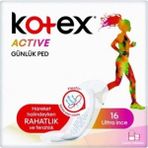 Kotex Active Ultra İnce Günlük Ped 16'lı 5 Adet Hareket Halindeyken Rahatlık ve Ferahlık