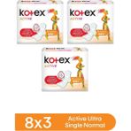 Kotex Active Ultra Single Normal Ped 8'li x 3