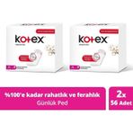 Kotex Günlük Ped Normal 56 'lı - 2'li Paket