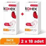 Kotex Ince Günlük Ped Parfümlü 18'li Li Paket
