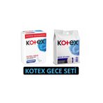 Kotex KTXGCSET1 Ultra Gece Hijyenik 16'lı Ped + Regl Gece Külodu 2'li