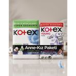Kotex Natural Gece Kotex Young Gece 14+16 Anne Kız Paketi
