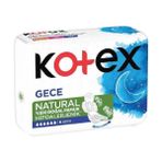 Kotex Natural Ultra Gece Ped 6 Adet %100 Doğal Pamuk Hippoalerjenik Konfor