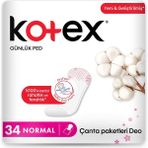 Kotex Parfümlü Normal 34'lü 1 Paket Günlük Ped