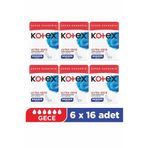 Kotex Ped Ultra Gece Quadro Süper Eko 16'lı 6 Adet
