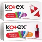 Kotex Süper-Mini 32 Adet Karma Set Tampon