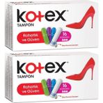 Kotex Tampon Normal 32'li Set 2 Paket x 16