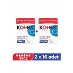 Kotex Ultra Gece Ped 16'Lı 2 Paket