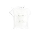 Koton 002 Kız Çocuk Ekru Basic Baskılı Kısa Kollu Bisiklet Yaka Pamuklu T-shirt