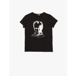 Koton 0YKB11541MK000 Atatürk Lisanslı Baskılı Pamuklu Kısa Kollu Bisiklet Yaka Erkek Çocuk T-Shirt