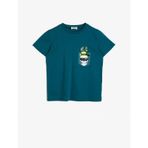 Koton 0YKB16050OK660 Baskılı Pamuklu Kısa Kollu Bisiklet Yaka Erkek Çocuk T-Shirt