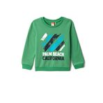 Koton 157 Erkek Bebek Baskı Detaylı Fıstık Yeşili Sweatshirt