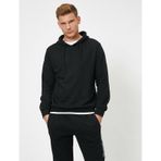Koton 1KAM71732LK Siyah Uzun Kollu Kapşonlu Erkek Sweatshirt